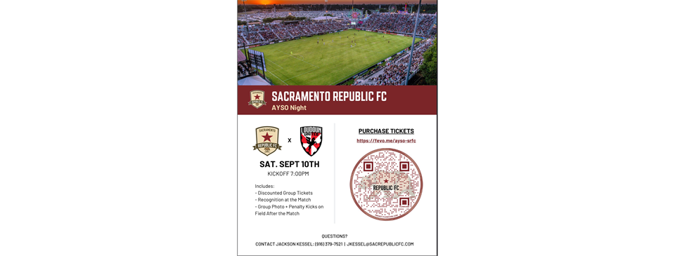 AYSO Night With Sac Republic!!